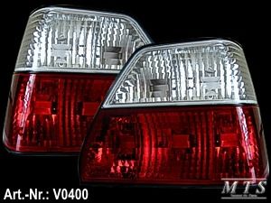 R�ckleuchten, klarglas-rot